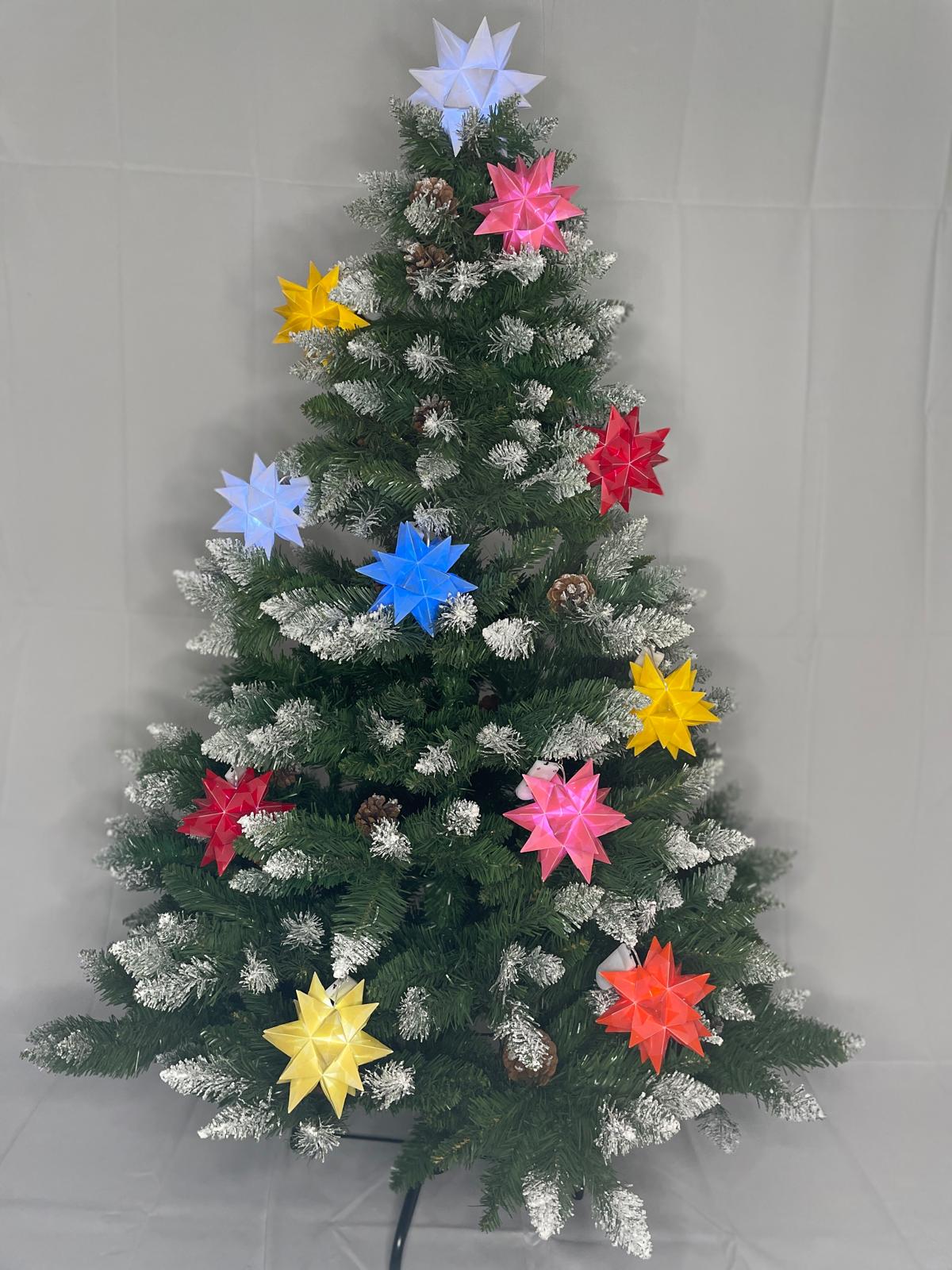 Weihnachtsbaum mit Bascetta-Sternen dekorieren - Die perfekte Deko-Idee