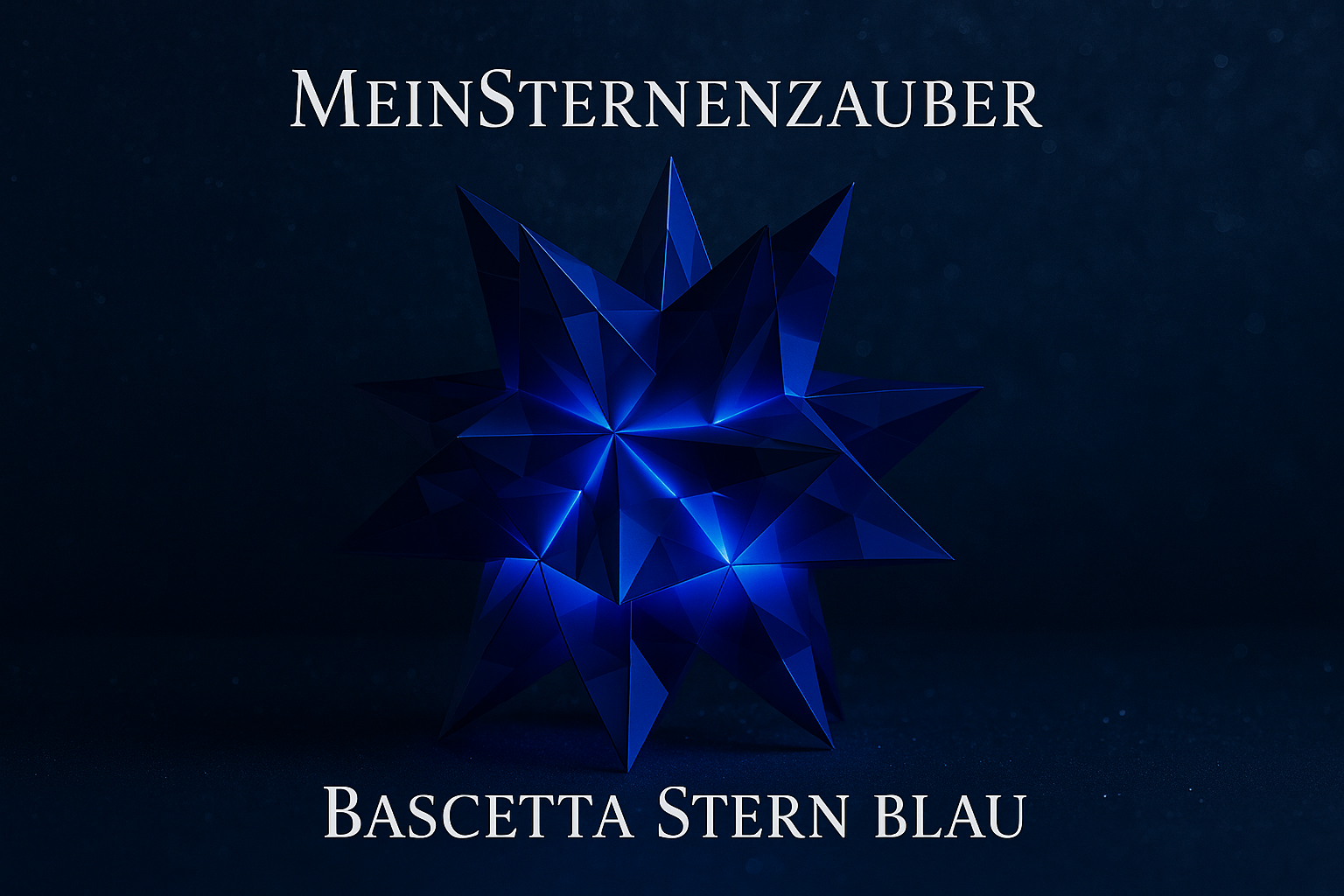 Bascetta Stern Ø 30 cm blau, beleuchtet, hängend