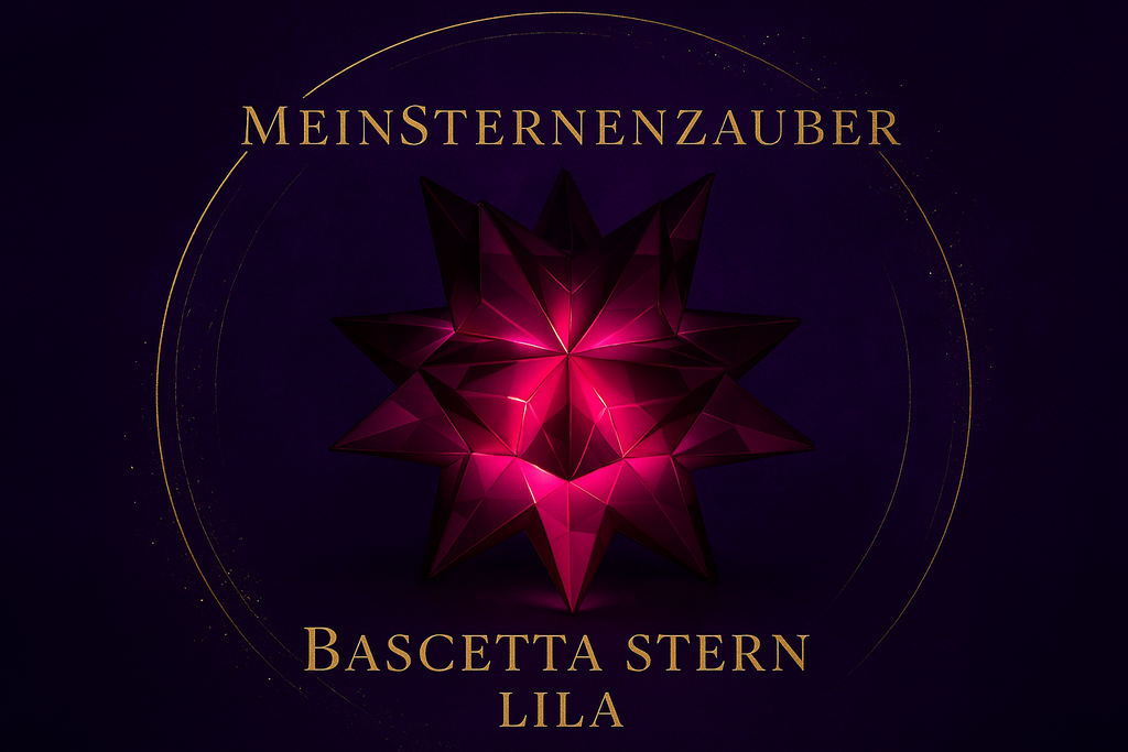 Bascetta Stern Ø 30 cm lila, beleuchtet, hängend